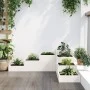 Planter 4 levels solid white pine wood 106x104.5x36 cm by , Pots and planters - Ref: Foro24-825325, Price: 98,78 €, Discount: %
