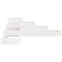 Planter 4 levels solid white pine wood 106x104.5x36 cm by , Pots and planters - Ref: Foro24-825325, Price: 100,41 €, Discount: %