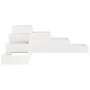 Planter 4 levels solid white pine wood 106x104.5x36 cm by , Pots and planters - Ref: Foro24-825325, Price: 98,78 €, Discount: %