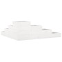 Planter 4 levels solid white pine wood 106x104.5x36 cm by , Pots and planters - Ref: Foro24-825325, Price: 100,41 €, Discount: %