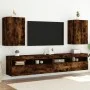 Wand-TV-Möbel 2 Stück geräuchertes Eichenholz 40,5x30x60 cm von , TV-Möbel - Ref: Foro24-836919, Preis: 66,02 €, Rabatt: %