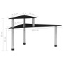 Black tempered glass kitchen shelf 49.5x35x26 cm by vidaXL, spice racks - Ref: Foro24-249526, Price: 13,25 €, Discount: %