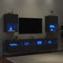 TV-Möbel mit LED-Leuchten 2 Stück schwarz 40,5x30x60 cm von , TV-Möbel - Ref: Foro24-837032, Preis: 89,89 €, Rabatt: %