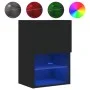 TV-Möbel mit LED-Leuchten 2 Stück schwarz 40,5x30x60 cm von , TV-Möbel - Ref: Foro24-837032, Preis: 82,00 €, Rabatt: %
