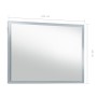 Bathroom wall mirror with LED 100x60 cm by vidaXL, Mirrors - Ref: Foro24-144728, Price: 136,27 €, Discount: %