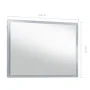 Bathroom wall mirror with LED 100x60 cm by vidaXL, Mirrors - Ref: Foro24-144728, Price: 131,14 €, Discount: %