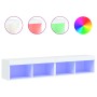 TV-Möbel mit LED-Leuchten 2 Stück weiß 80x30x30 cm von , TV-Möbel - Ref: Foro24-837142, Preis: 73,96 €, Rabatt: %