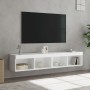 TV-Möbel mit LED-Leuchten 2 Stück weiß 80x30x30 cm von , TV-Möbel - Ref: Foro24-837142, Preis: 73,96 €, Rabatt: %