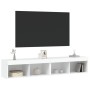 TV-Möbel mit LED-Leuchten 2 Stück weiß 80x30x30 cm von , TV-Möbel - Ref: Foro24-837142, Preis: 73,96 €, Rabatt: %