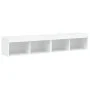 TV-Möbel mit LED-Leuchten 2 Stück weiß 80x30x30 cm von , TV-Möbel - Ref: Foro24-837142, Preis: 72,82 €, Rabatt: %
