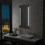Bathroom wall mirror with LED lights and shelf 60x100 cm by vidaXL, Mirrors - Ref: Foro24-144716, Price: 78,35 €, Discount: %
