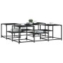 Engineered wood black coffee table 121x121x40 cm by , Coffee table - Ref: Foro24-839068, Price: 72,91 €, Discount: %