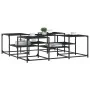 Engineered wood black coffee table 121x121x40 cm by , Coffee table - Ref: Foro24-839068, Price: 72,26 €, Discount: %