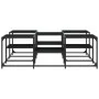 Engineered wood black coffee table 121x121x40 cm by , Coffee table - Ref: Foro24-839068, Price: 72,26 €, Discount: %