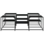 Engineered wood black coffee table 121x121x40 cm by , Coffee table - Ref: Foro24-839068, Price: 72,91 €, Discount: %