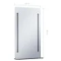 Espejo de pared de baño con LED y estante 60x100 cm de vidaXL, Espejos - Ref: Foro24-144716, Precio: 78,34 €, Descuento: %