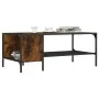 Center table with smoked oak engineered wood shelf 100x51x40cm by , Coffee table - Ref: Foro24-837734, Price: 48,47 €, Discou...