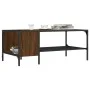 Center table with oak brown engineered wood shelf 100x51x40 cm by , Coffee table - Ref: Foro24-837736, Price: 35,54 €, Discou...