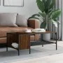 Center table with oak brown engineered wood shelf 100x51x40 cm by , Coffee table - Ref: Foro24-837736, Price: 35,54 €, Discou...