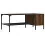Center table with oak brown engineered wood shelf 100x51x40 cm by , Coffee table - Ref: Foro24-837736, Price: 35,54 €, Discou...