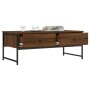 Engineered wood brown oak coffee table 101x49x39.5 cm by , Coffee table - Ref: Foro24-837741, Price: 70,57 €, Discount: %