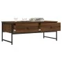 Engineered wood brown oak coffee table 101x49x39.5 cm by , Coffee table - Ref: Foro24-837741, Price: 69,59 €, Discount: %