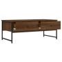 Engineered wood brown oak coffee table 101x49x39.5 cm by , Coffee table - Ref: Foro24-837741, Price: 69,59 €, Discount: %