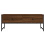 Engineered wood brown oak coffee table 101x49x39.5 cm by , Coffee table - Ref: Foro24-837741, Price: 70,57 €, Discount: %