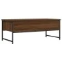 Engineered wood brown oak coffee table 101x49x39.5 cm by , Coffee table - Ref: Foro24-837741, Price: 69,59 €, Discount: %