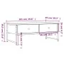 Engineered wood brown oak coffee table 101x49x39.5 cm by , Coffee table - Ref: Foro24-837741, Price: 69,59 €, Discount: %