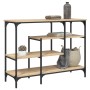 Sonoma oak console table with shelves 100x35x75 cm by , Side tables - Ref: Foro24-837788, Price: 64,80 €, Discount: %