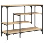 Sonoma oak console table with shelves 100x35x75 cm by , Side tables - Ref: Foro24-837788, Price: 64,80 €, Discount: %