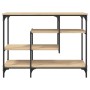 Sonoma oak console table with shelves 100x35x75 cm by , Side tables - Ref: Foro24-837788, Price: 64,80 €, Discount: %