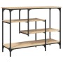 Sonoma oak console table with shelves 100x35x75 cm by , Side tables - Ref: Foro24-837788, Price: 64,80 €, Discount: %