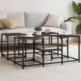 Couchtisch aus Holzwerkstoff braune Eiche 91x91x40 cm von , Couchtisch - Ref: Foro24-839077, Preis: 57,93 €, Rabatt: %