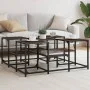 Mesa de centro madera de ingeniería roble marrón 91x91x40 cm de , Mesas de centro - Ref: Foro24-839077, Precio: 57,93 €, Desc...