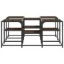 Mesa de centro madera de ingeniería roble marrón 91x91x40 cm de , Mesas de centro - Ref: Foro24-839077, Precio: 57,93 €, Desc...