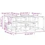 Mesa de centro madera de ingeniería roble marrón 91x91x40 cm de , Mesas de centro - Ref: Foro24-839077, Precio: 57,93 €, Desc...