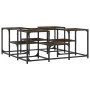 Engineered wood smoked oak coffee table 91x91x40 cm by , Coffee table - Ref: Foro24-839075, Price: 55,96 €, Discount: %