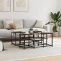 Engineered wood smoked oak coffee table 91x91x40 cm by , Coffee table - Ref: Foro24-839075, Price: 55,96 €, Discount: %