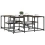Engineered wood smoked oak coffee table 91x91x40 cm by , Coffee table - Ref: Foro24-839075, Price: 55,96 €, Discount: %
