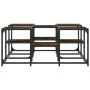 Engineered wood smoked oak coffee table 91x91x40 cm by , Coffee table - Ref: Foro24-839075, Price: 55,96 €, Discount: %