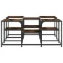 Engineered wood smoked oak coffee table 91x91x40 cm by , Coffee table - Ref: Foro24-839075, Price: 55,96 €, Discount: %