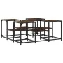 Engineered wood smoked oak coffee table 91x91x40 cm by , Coffee table - Ref: Foro24-839075, Price: 55,96 €, Discount: %