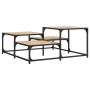 Center table made of Sonoma oak engineered wood, measuring 87.5x87.5x40 cm. by , Coffee table - Ref: Foro24-837743, Price: 41...