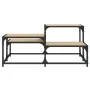 Mesa de centro madera ingeniería roble Sonoma 87,5x87,5x40 cm de , Mesas de centro - Ref: Foro24-837743, Precio: 41,24 €, Des...