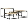 Center table made of Sonoma oak engineered wood, measuring 87.5x87.5x40 cm. by , Coffee table - Ref: Foro24-837743, Price: 41...