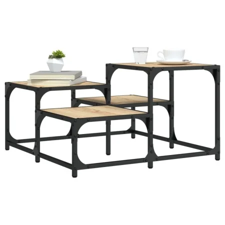 Engineered wood Sonoma oak coffee table 68x68x40 cm by , Coffee table - Ref: Foro24-837748, Price: 35,20 €, Discount: %