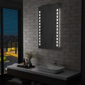 Espejo de pared de baño con LED 60x100 cm