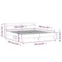 Sonoma-graues Holzwerkstoffbett mit Kopfteil 160 x 200 cm von , Betten und Lattenroste - Ref: Foro24-3207411, Preis: 161,44 €...